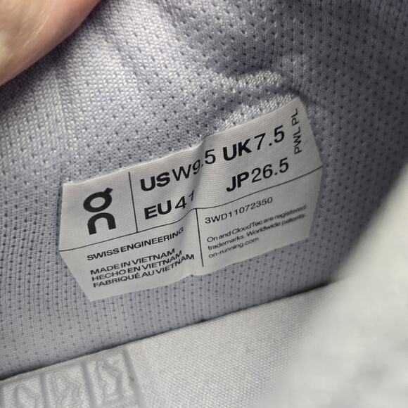 NEW On Cloud The Roger Clubhouse Womens Size 9.5 Court Tennis Shoes Heather Gray - Picture 10 of 11